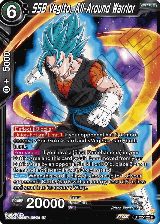 BT22-122 - SSB Vegito, All-Around Warrior