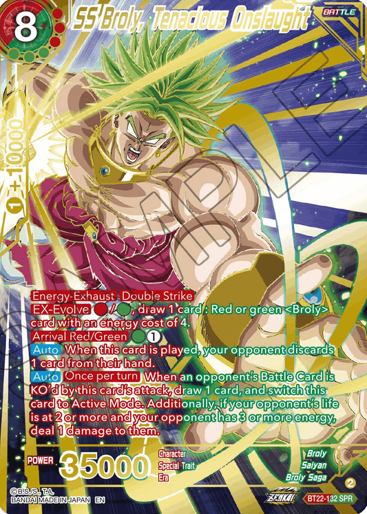 BT22-132 - SS Broly, Tenacious Onslaught SPR