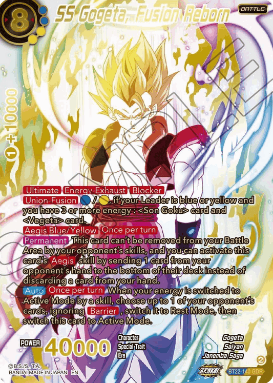 BT22-140 - SS Gogeta, Fusion Reborn - GDR