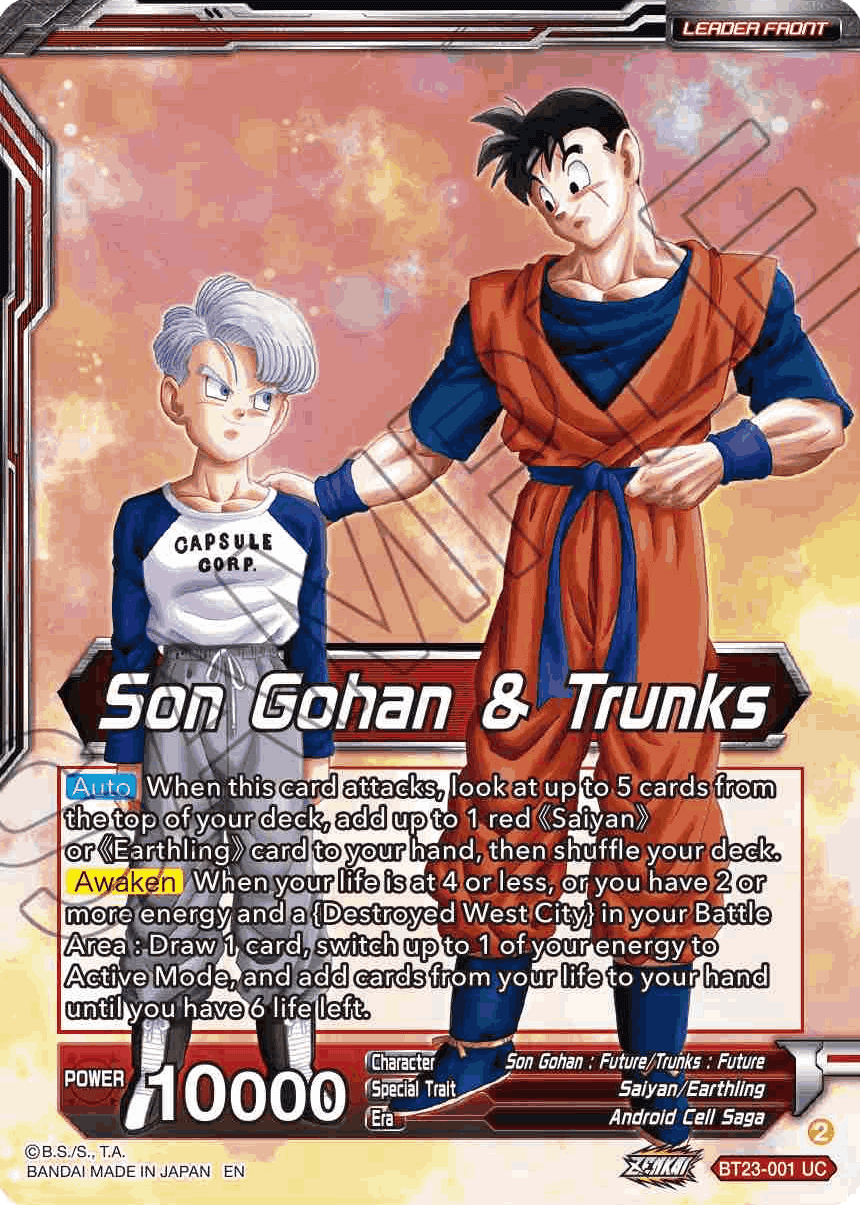 BT23-001 - Son Gohan & Trunks