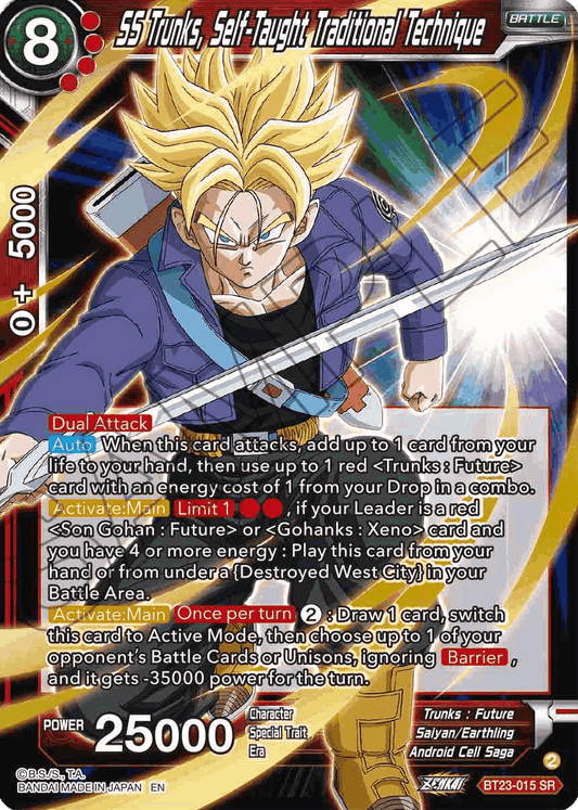 BT23-015 - SS Trunks, Self-Taught Traditional Technique SR