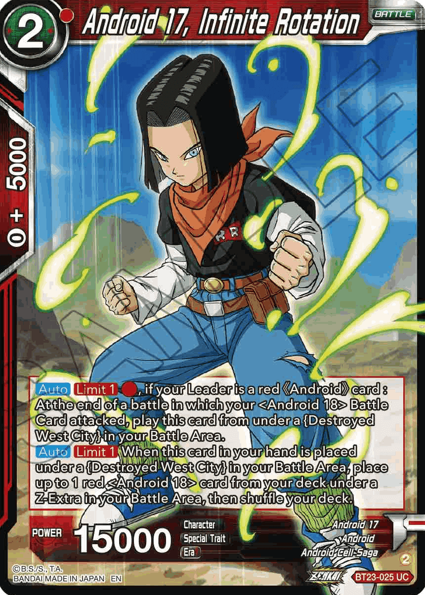 BT23-025 - Android 17, Infinite Rotation