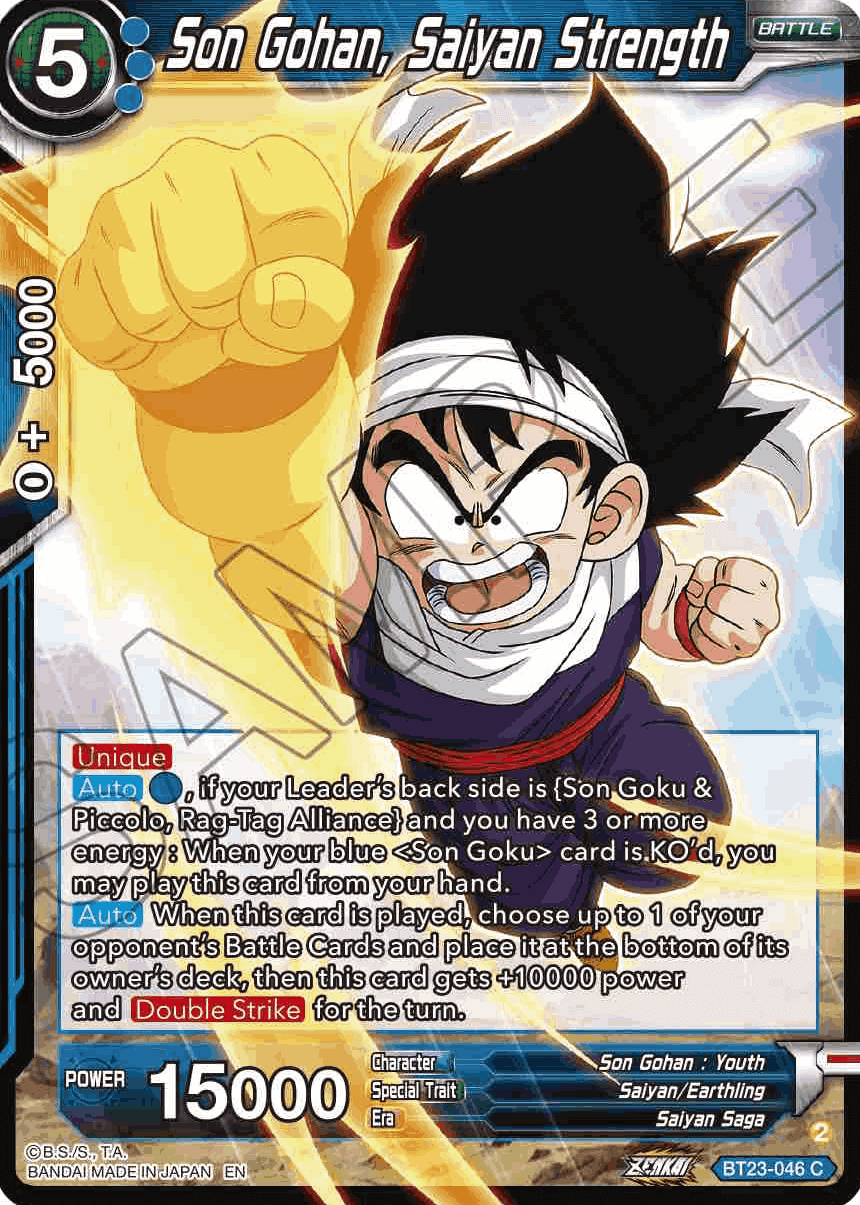 BT23-046 - Son Gohan, Saiyan Strength