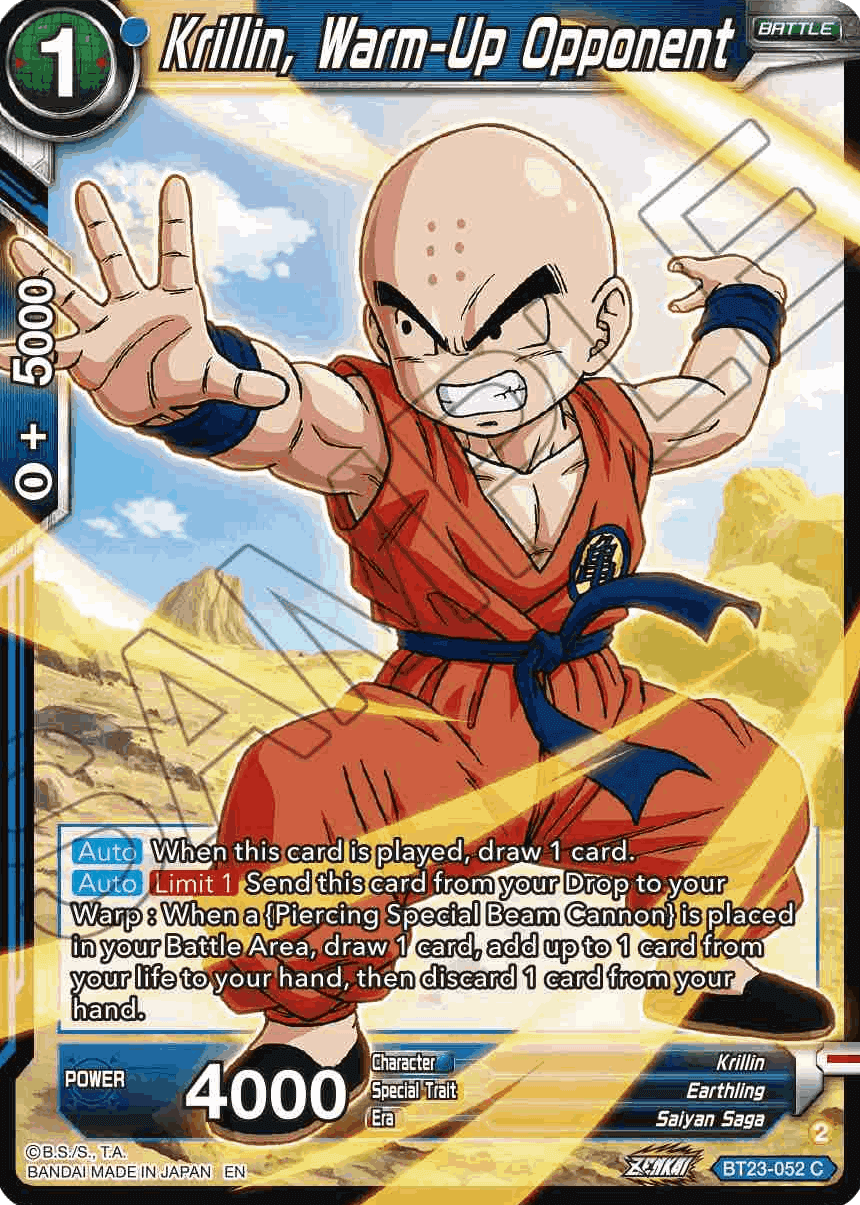 BT23-052 - Krillin, Warm-Up Opponent