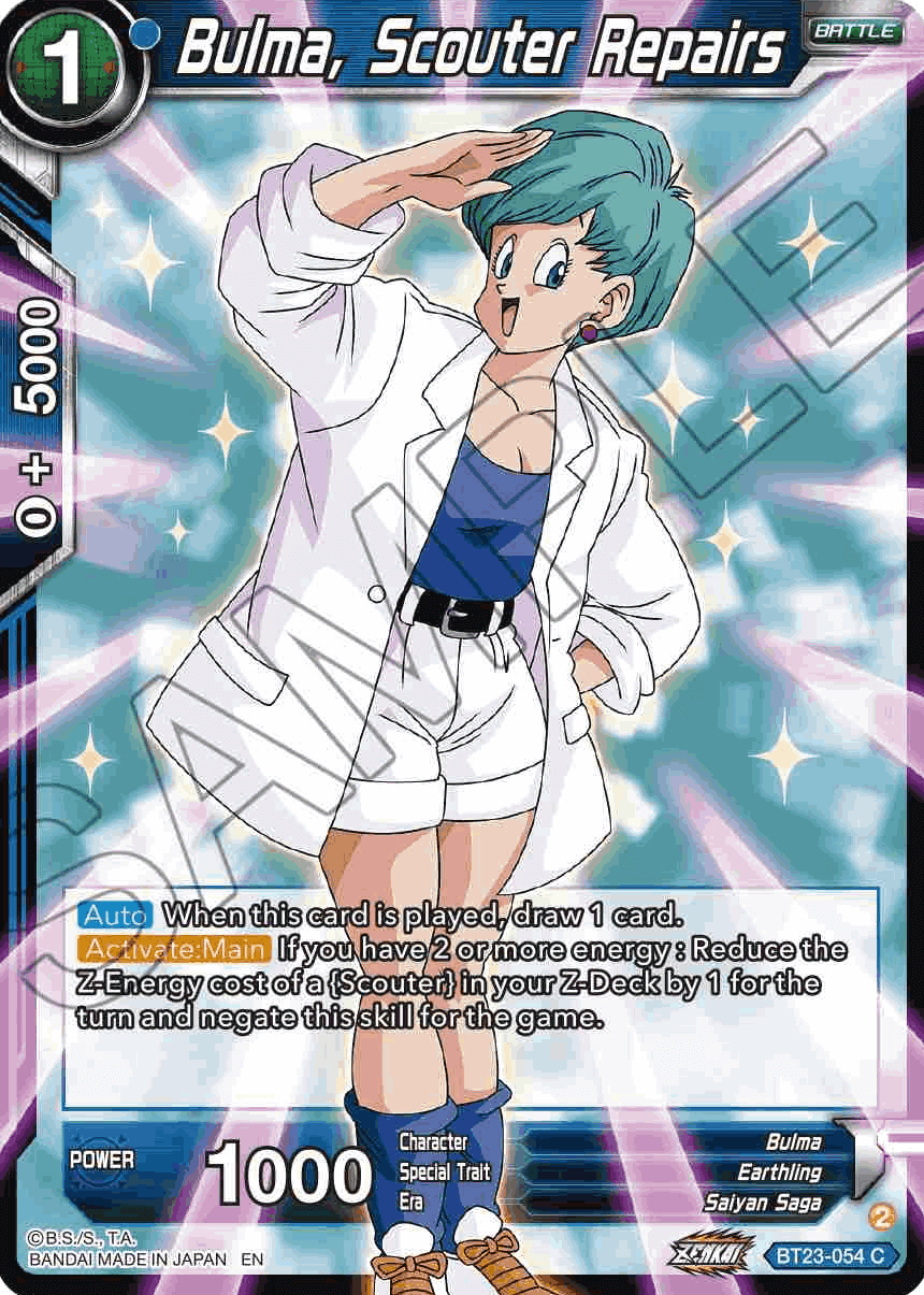 BT23-054 - Bulma, Scouter Repairs