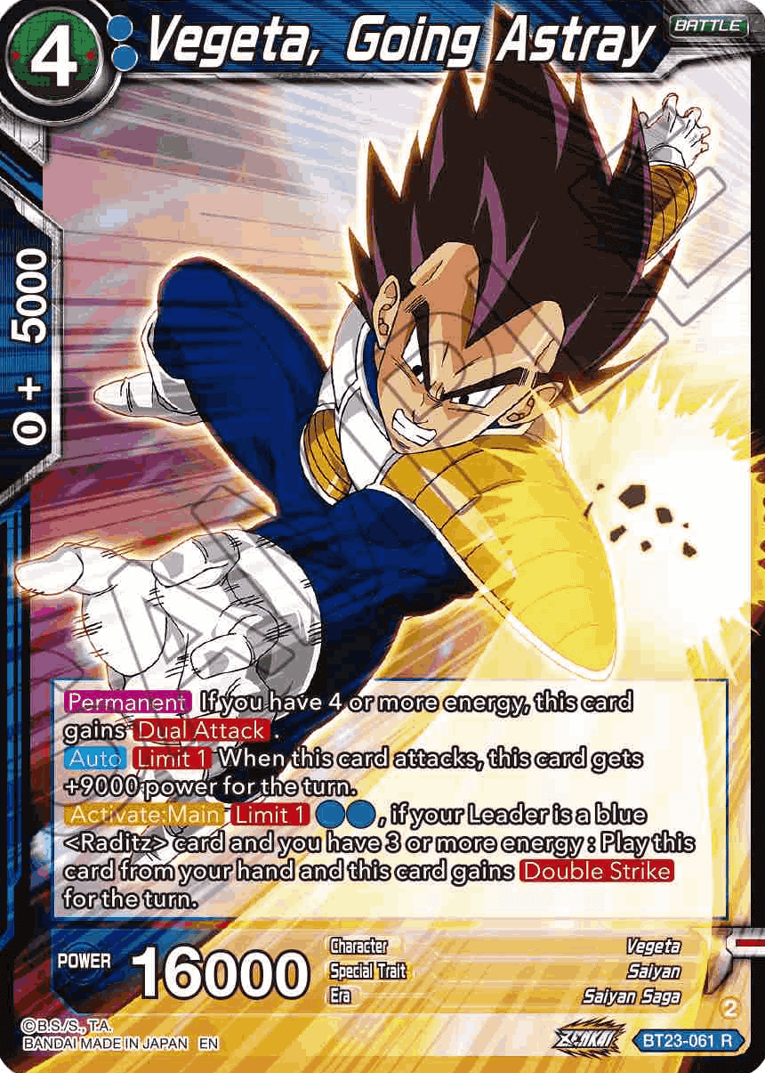 BT23-061 - Vegeta, Going Astray