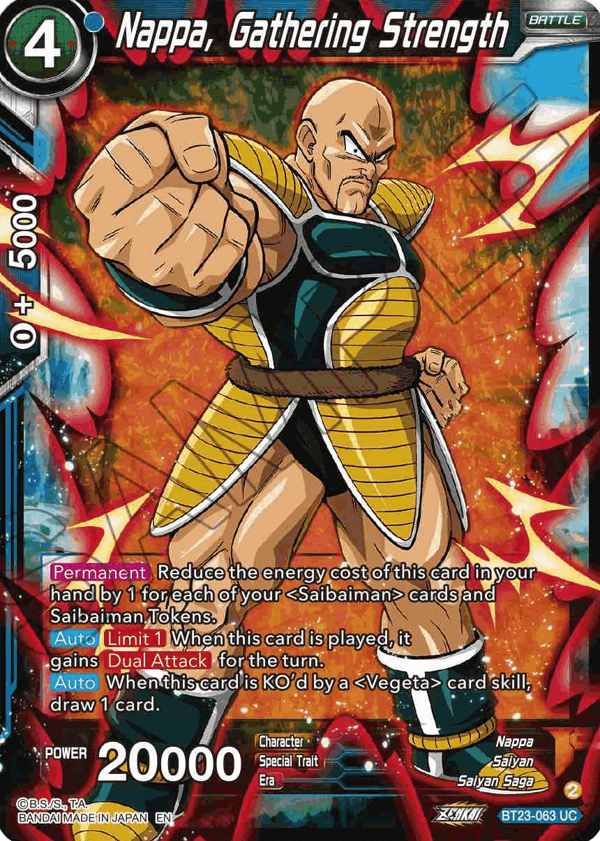 BT23-063 - Nappa, Gathering Strength