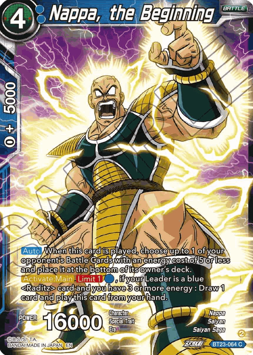 BT23-064 - Nappa, the Beginning