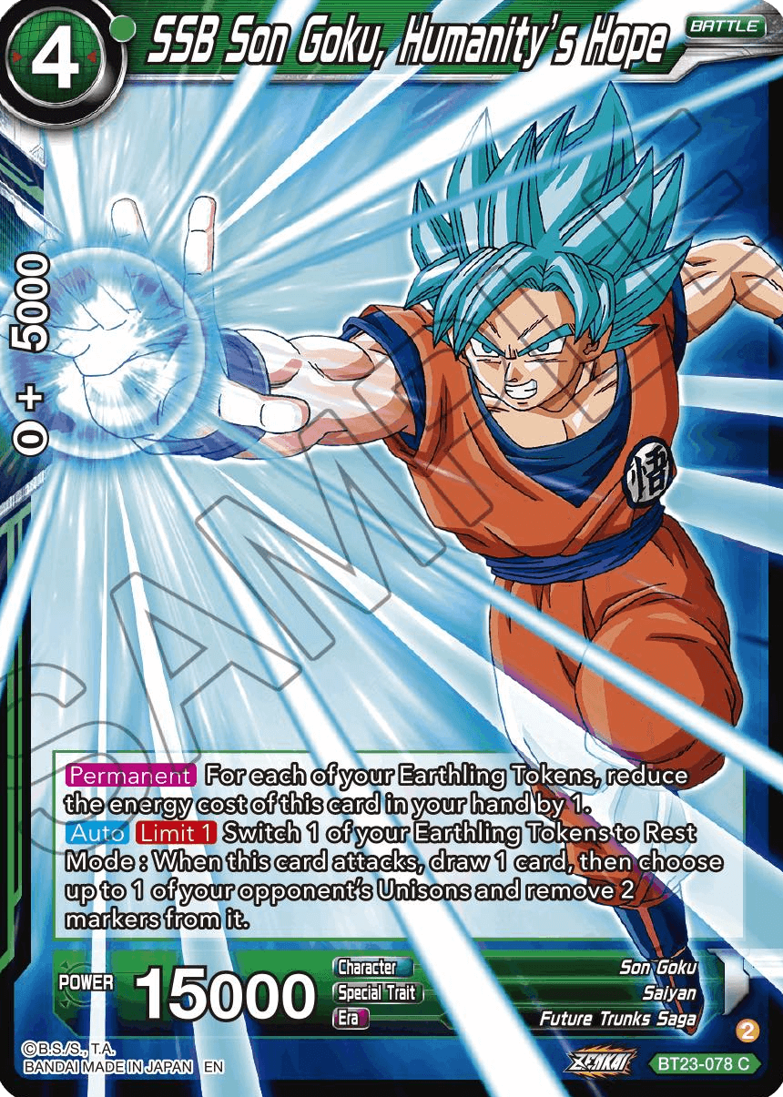 BT23-078 - SSB Son Goku, Humanity's Hope