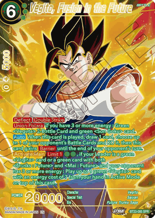 BT23-085 - Vegito, Fusion in the Future SPR