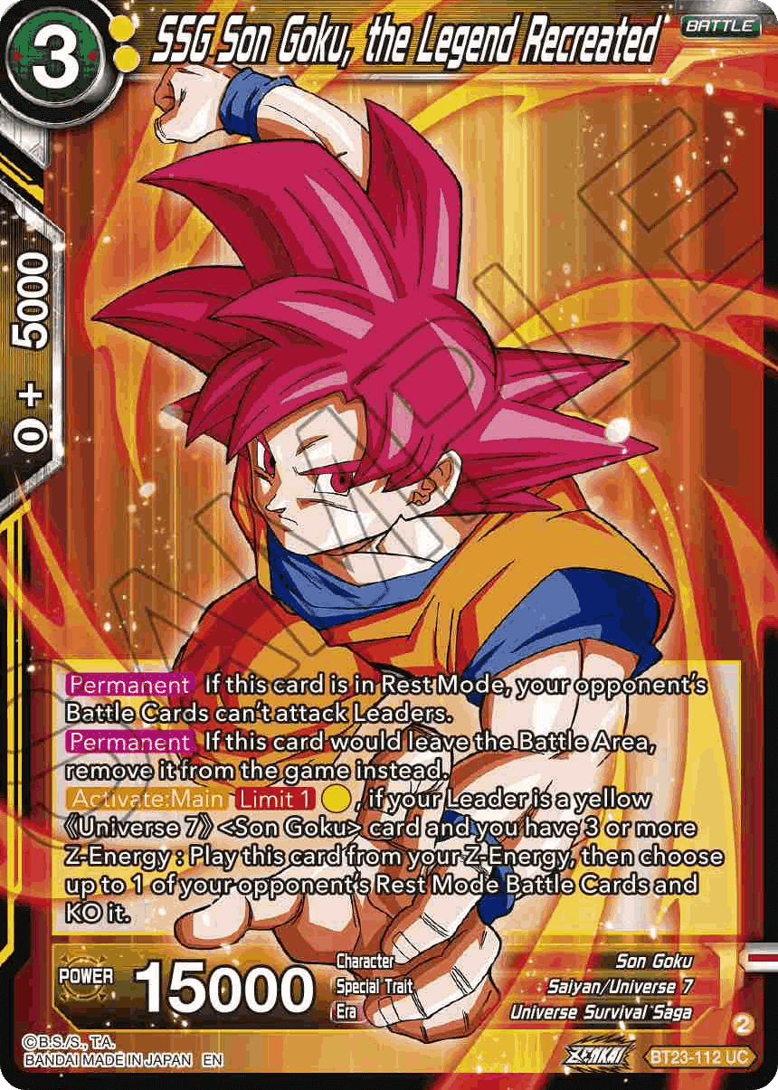 BT23-112 - SSG Son Goku, the Legend Recreated