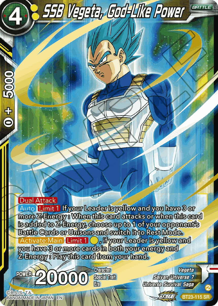 BT23-115 - SSB Vegeta, God-Like Power SR
