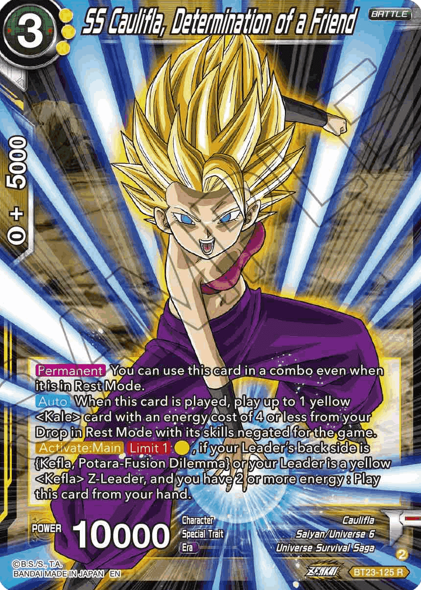 BT23-125 - SS Caulifla, Determination of a Friend