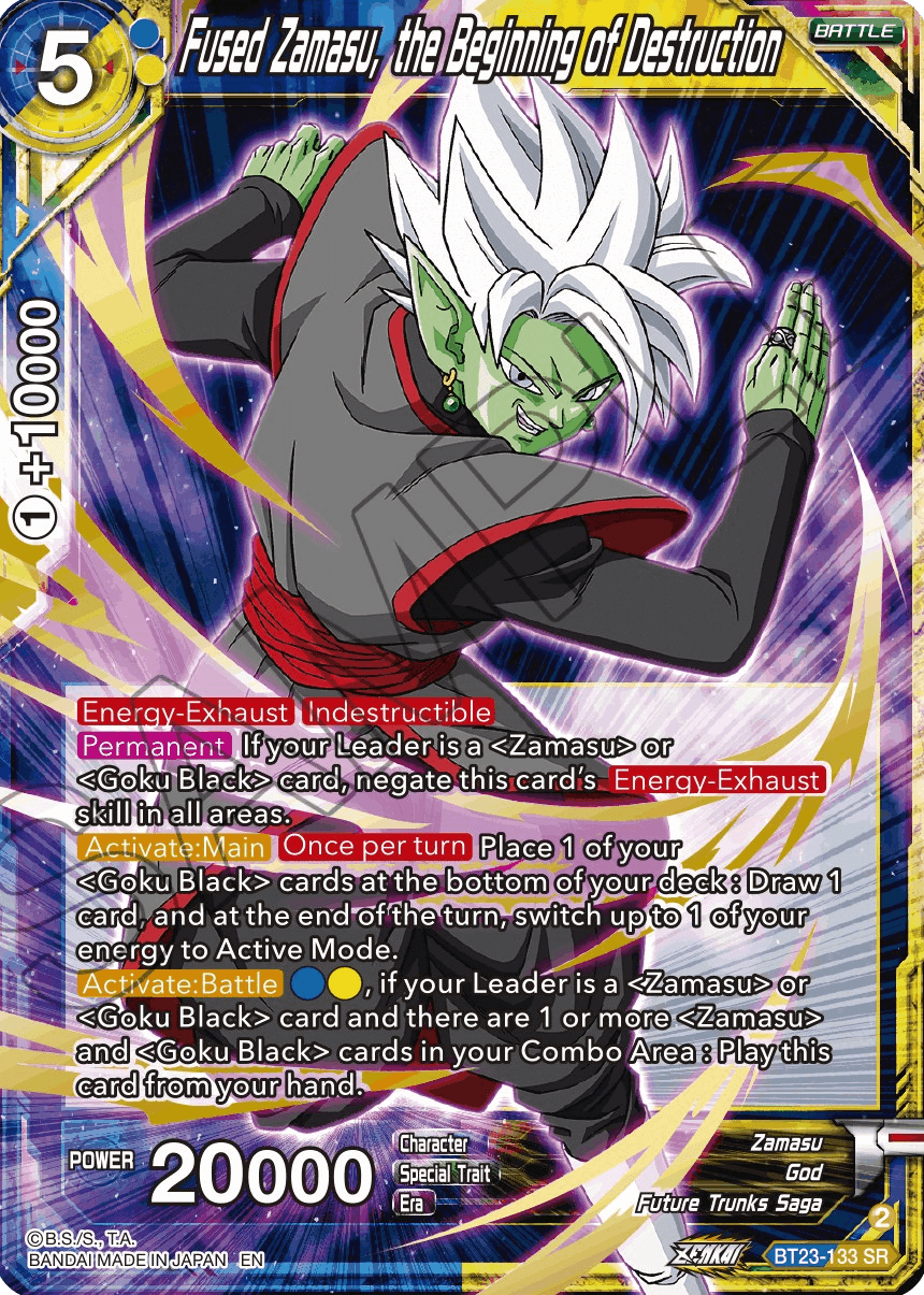 BT23-133 - Fused Zamasu, the Beginning of Destruction SR