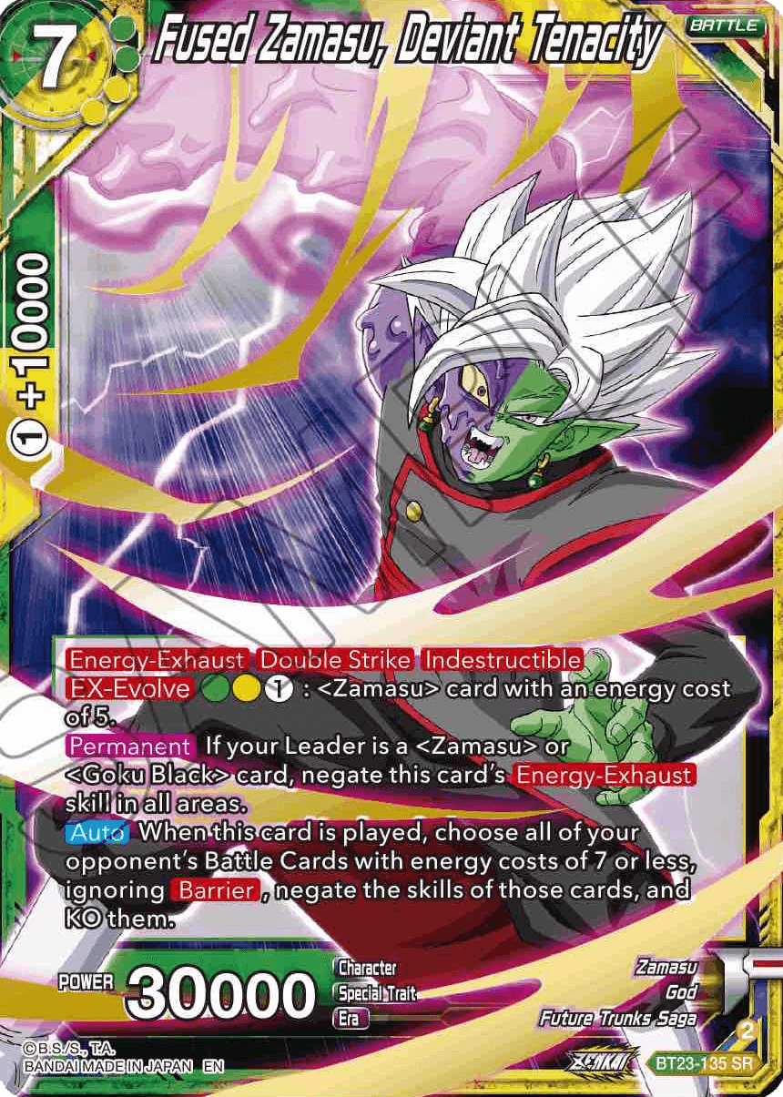 BT23-135 - Fused Zamasu, Deviant Tenacity SR