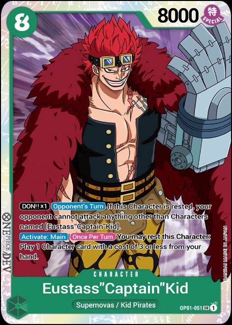 OP01-051 - Eustass "Captain" Kid SR