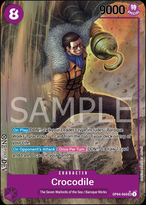 OP04-060A - Crocodile Alt Art SR