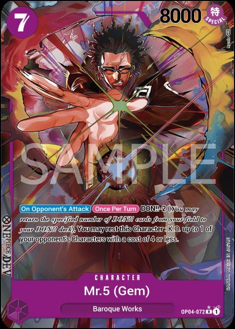 OP04-072A - Mr. 5 (Gem) ( Alt Art )