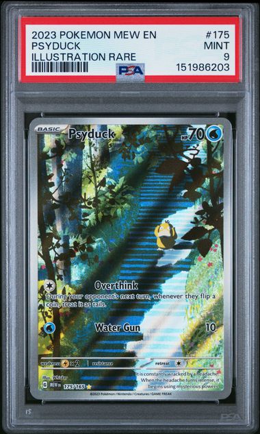 2023 POKEMON MEW EN-151 #175 PSYDUCK ILLUSTRATION RARE PSA 9
