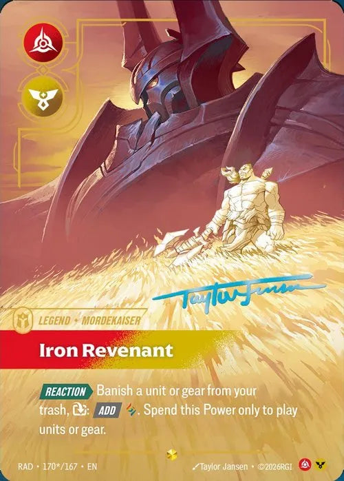 Mordekaiser, Iron Revenant (Signature) (170*/167) - Radiance Foil