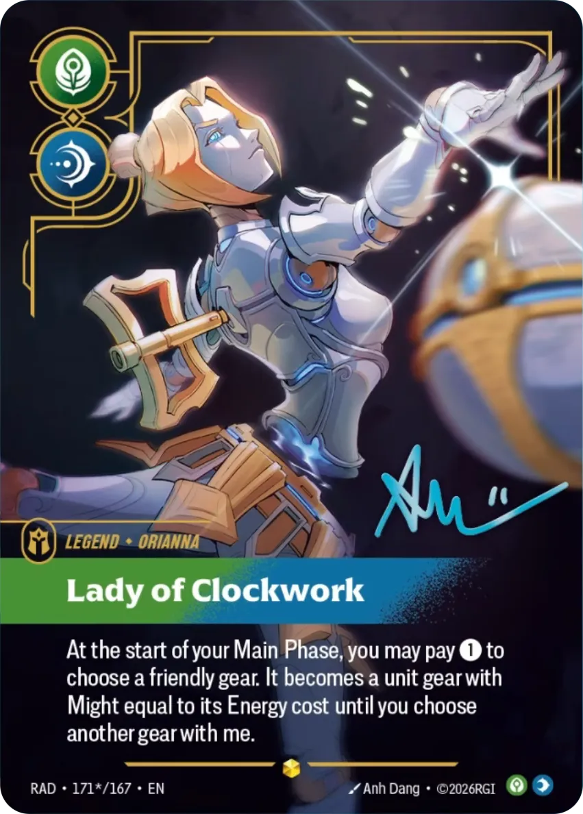 Orianna, Lady of Clockwork (Signature) (171*/167) - Radiance Foil