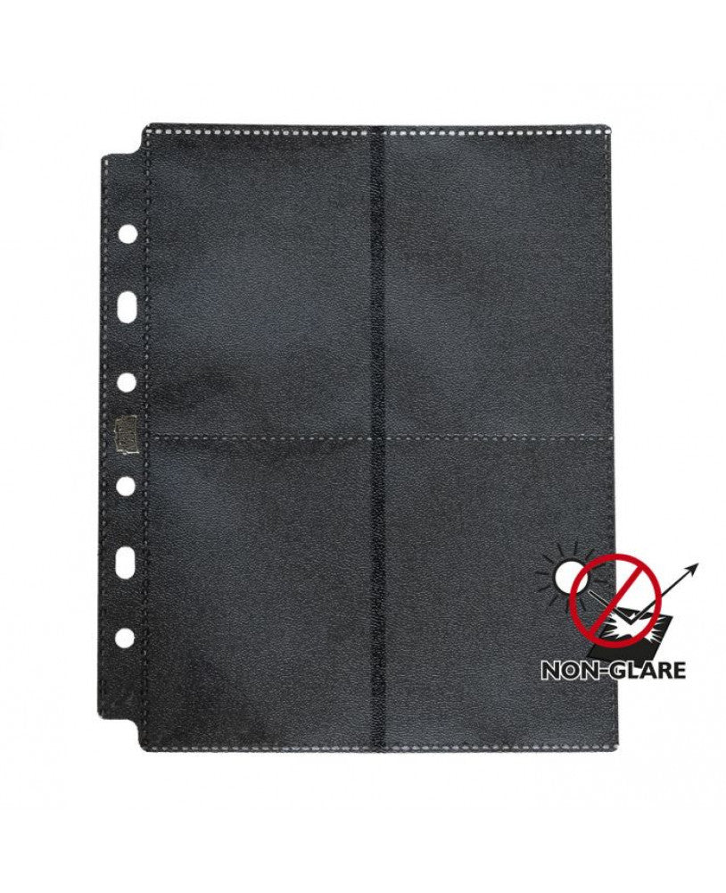 Dragon Shield: Non-Glare Binder Pages – 8-Pocket Display – Black
