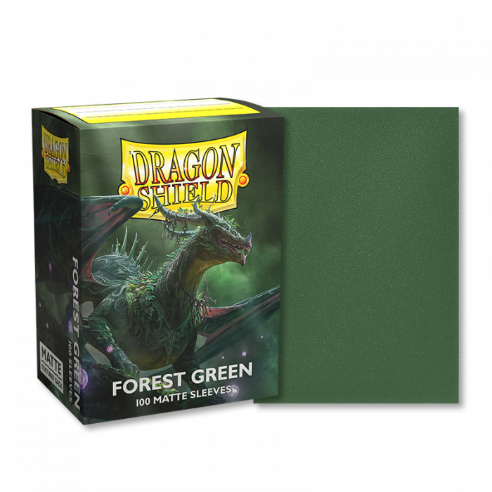 Dragon Shield: Japanese Size Sleeves – Matte – Forest Green