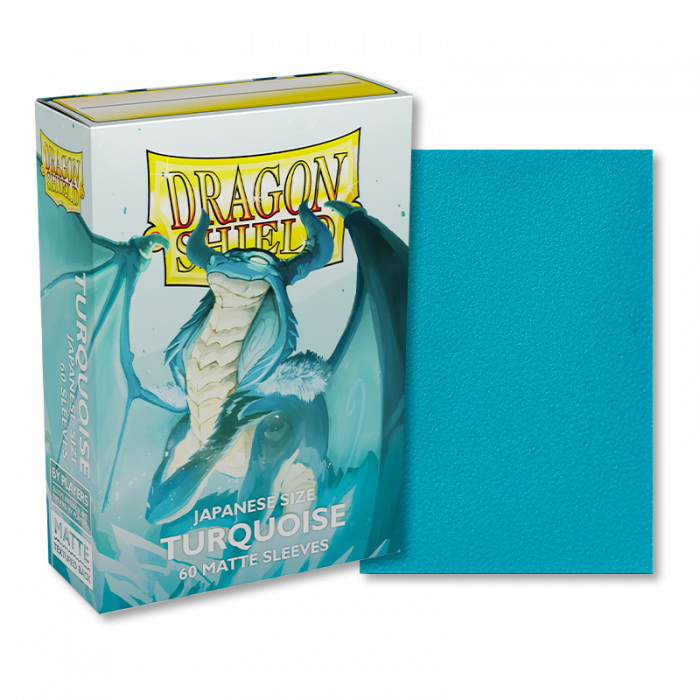 Dragon Shield: Japanese Size Sleeves – Matte – Turquoise