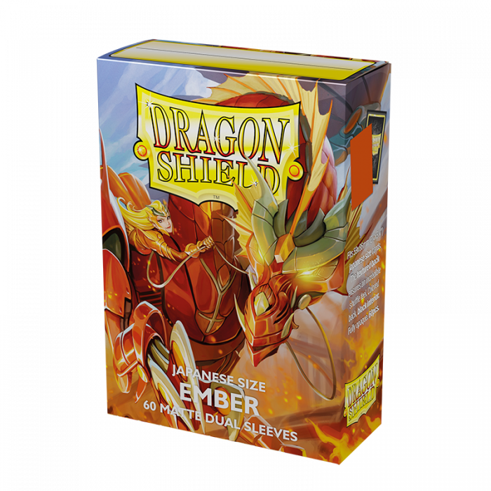 Dragon Shield: Japanese Size Sleeves – Matte Dual – Ember (Alaric, Revolution Kindler)