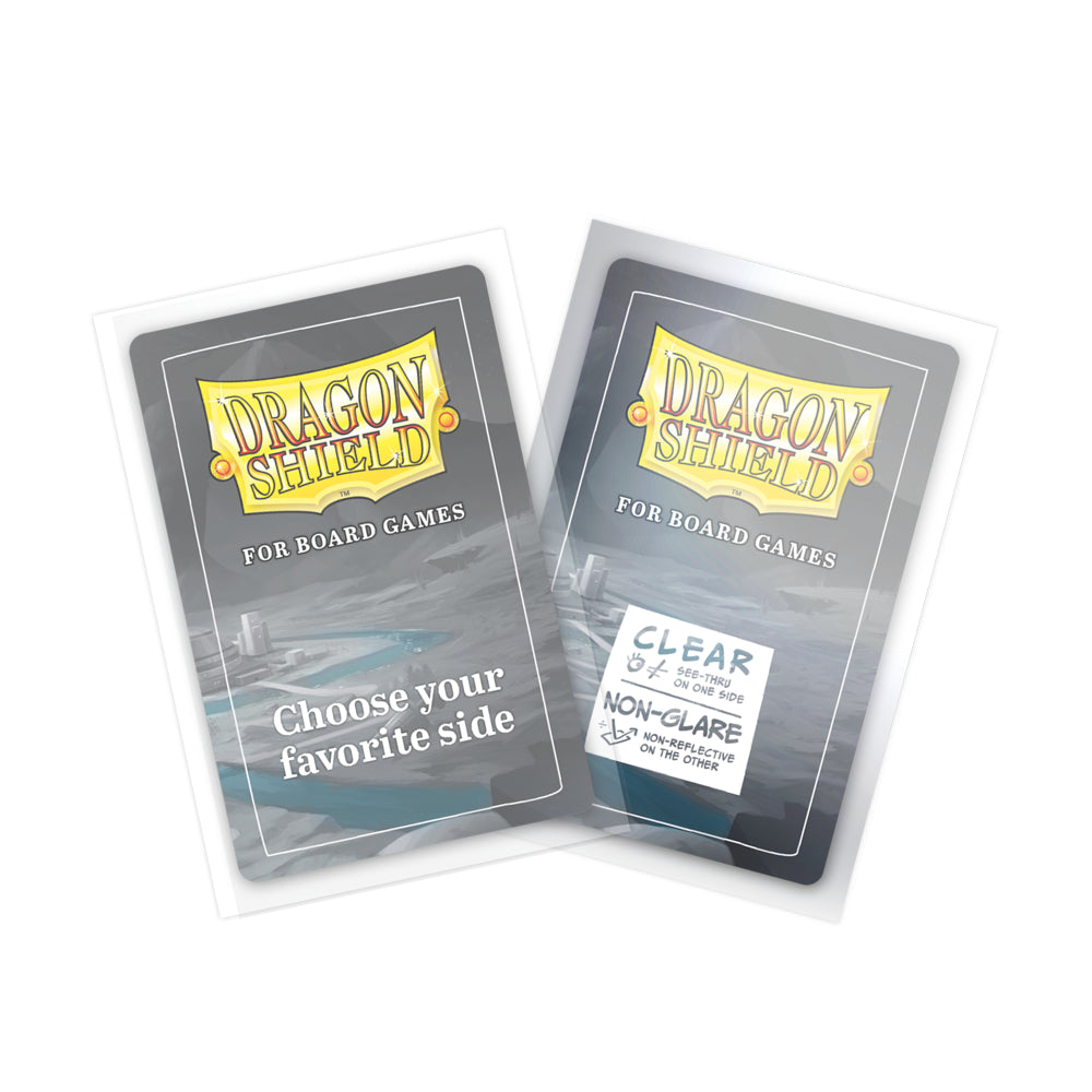 Dragon Shield: Board Game Sleeves – Clear Non-Glare – American Mini