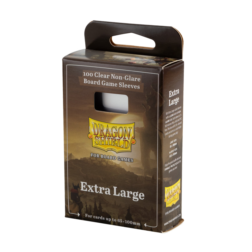 Dragon Shield: Board Game Sleeves – Clear Non-Glare – Extra Large