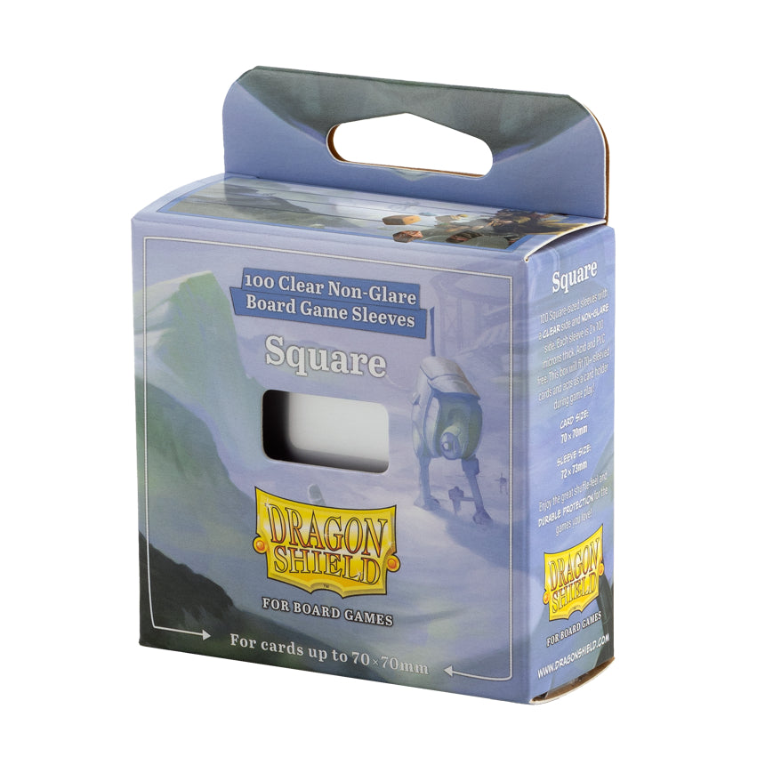 Dragon Shield: Board Game Sleeves – Clear Non-Glare – Square