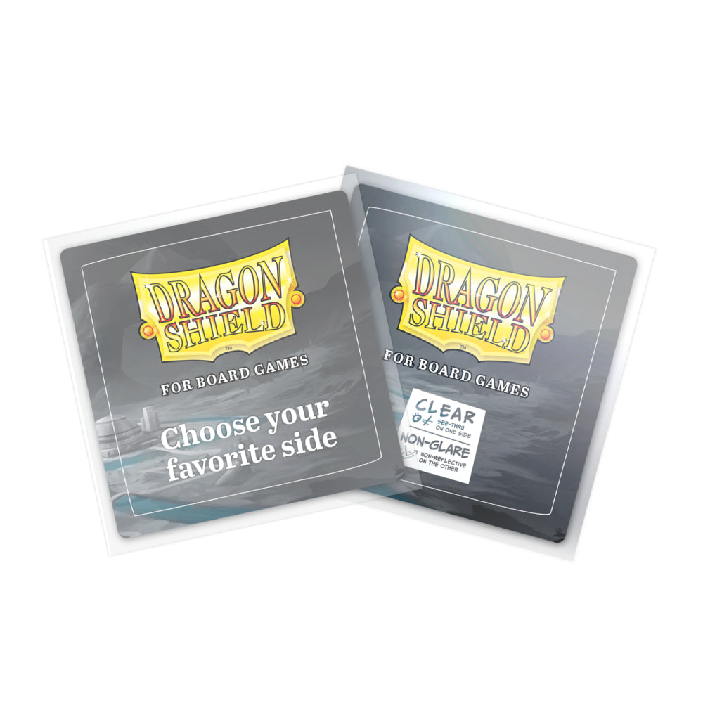Dragon Shield: Board Game Sleeves – Clear Non-Glare – Square