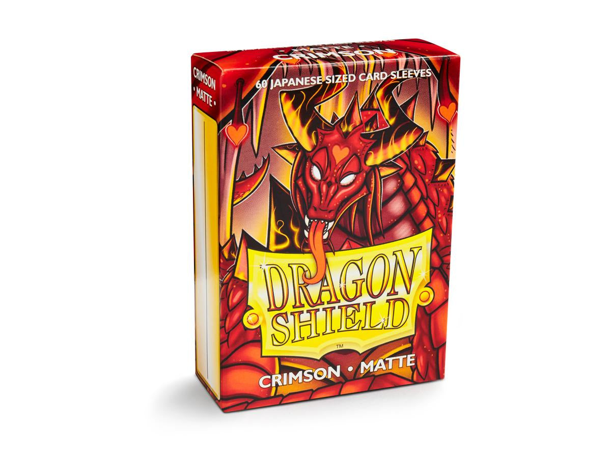 Dragon Shield: Japanese Size Sleeves – Matte – Crimson