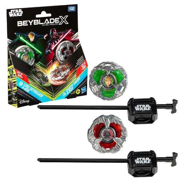 Beyblade X - Star Wars - Luke Skywalker 4-80B vs. Darth Vader 4-60B (Top & Launcher) 2-Pack