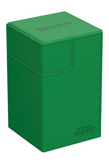 Ultimate Guard: Deck Box – XenoSkin Monocolor Flip'n'Tray 100+ – Green