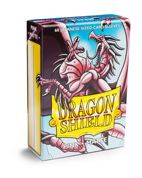 Dragon Shield: Japanese Size Sleeves – Matte – Pink
