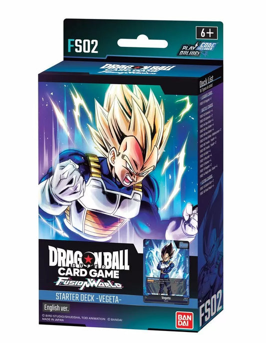 Dragon Ball Super Card Game: Fusion World – Starter Deck Display: Vegeta [FS02]