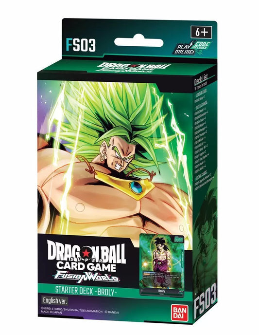 Dragon Ball Super Card Game: Fusion World – Starter Deck Display: Broly [FS03]