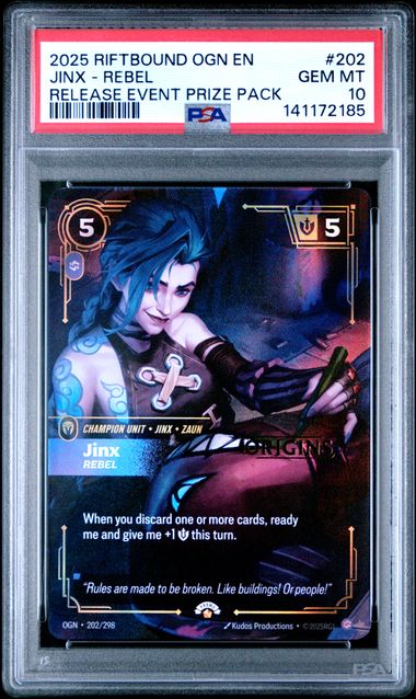 RIFTBOUND RELEASE EVENT PRIZE PACK SET SEQUENTIAL PSA 10