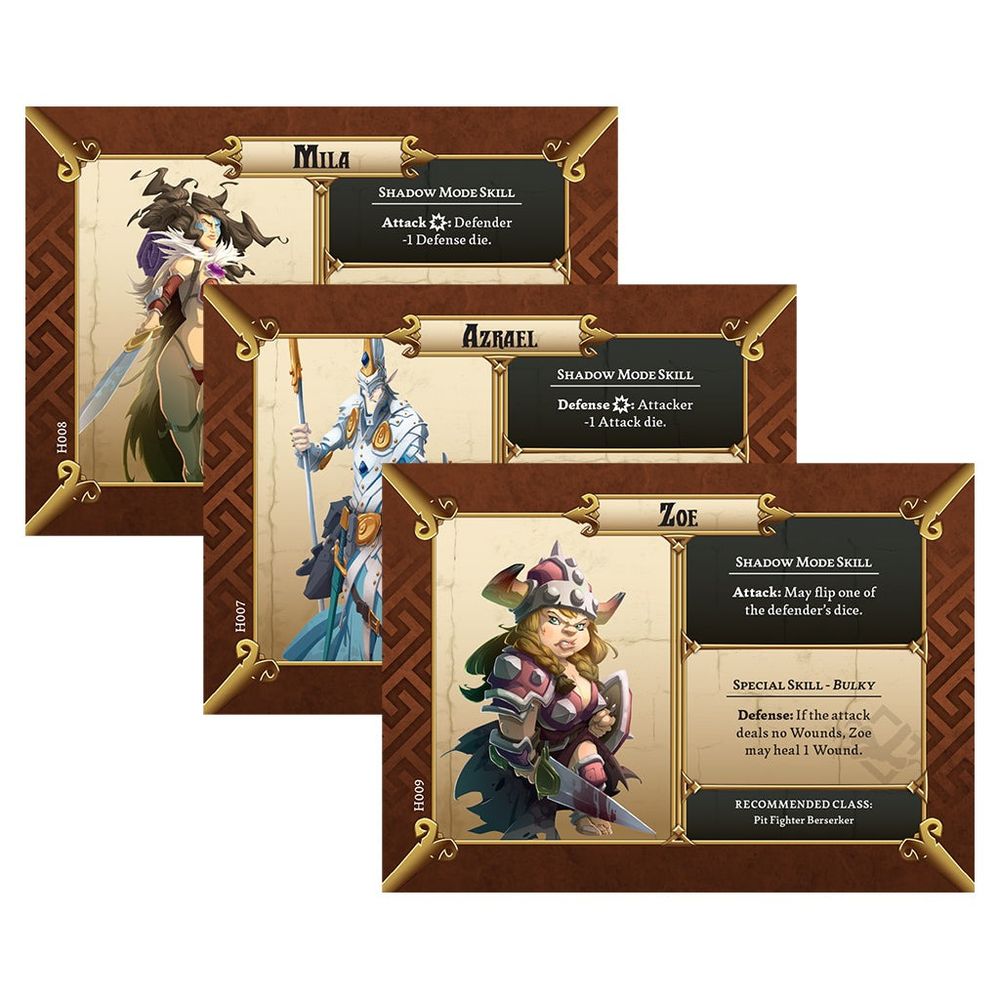 Massive Darkness: Heroes & Monster Set – Noble Warriors vs The Cockatrix