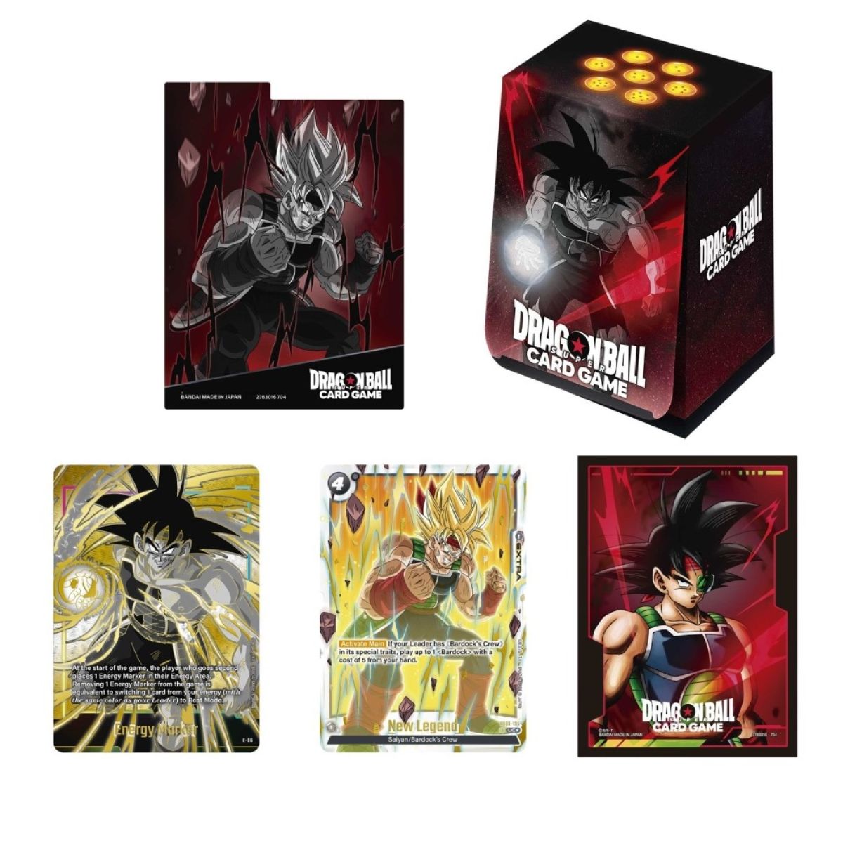 Dragon Ball Super Card Game: Fusion World – Official Card Case & Sleeves Set 1 Bardock