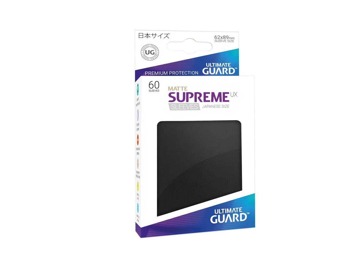 Ultimate Guard: Japanese Size Sleeves – Supreme UX Matte –  Black