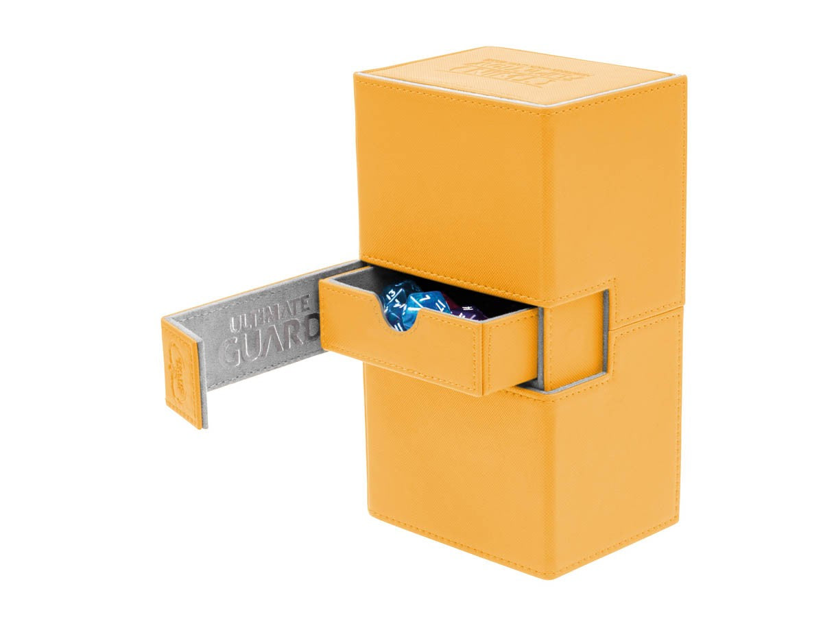 Ultimate Guard: Deck Box – XenoSkin Twin Flip'n'Tray Deck Case 160+ – Amber