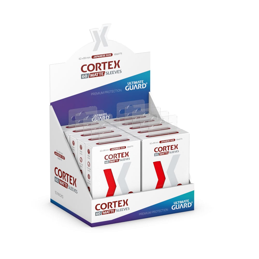Ultimate Guard: Japanese Size Sleeves – Cortex Matte – Red