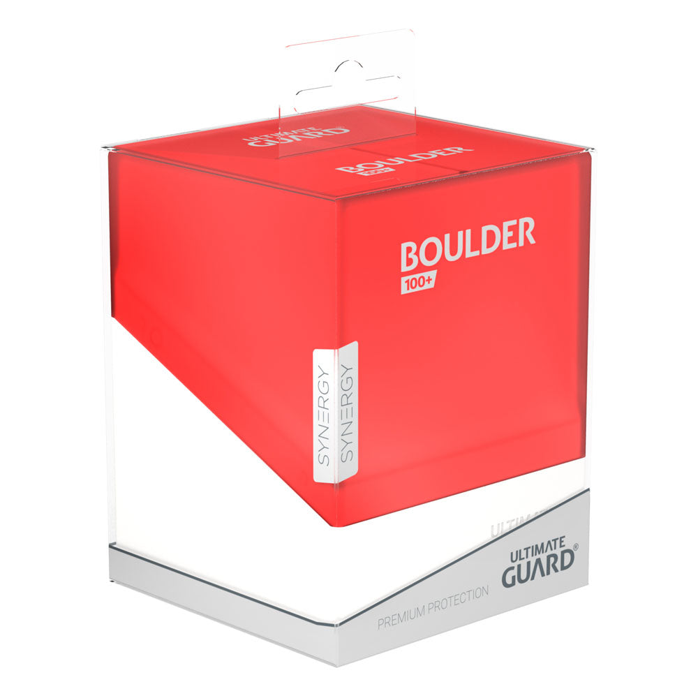 Ultimate Guard: Deck Box – Synergy Boulder 100+ – Red/White
