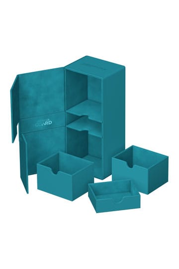 Ultimate Guard: Deck Box – XenoSkin Twin Flip'n'Tray 266+ – Petrol