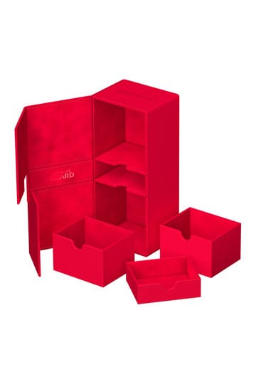 Ultimate Guard: Deck Box – XenoSkin Twin Flip'n'Tray 266+ – Red