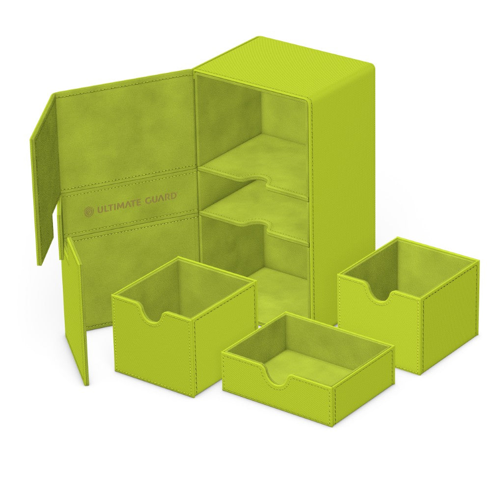 Ultimate Guard: Deck Box – XenoSkin Twin Flip'n'Tray Deck Case 200+ – 2025 Summer Edition: Lime