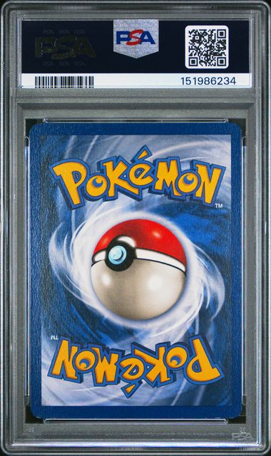 1999 POKEMON FOSSIL #5 GENGAR-HOLO 1ST EDITION PSA 7